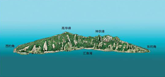 3D renderings of Diaoyu Dao