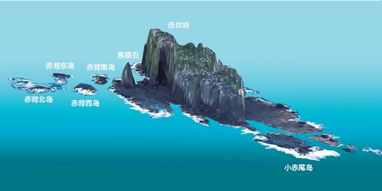 赤尾嶼の三次元図面