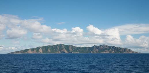 釣魚島の正面全景図